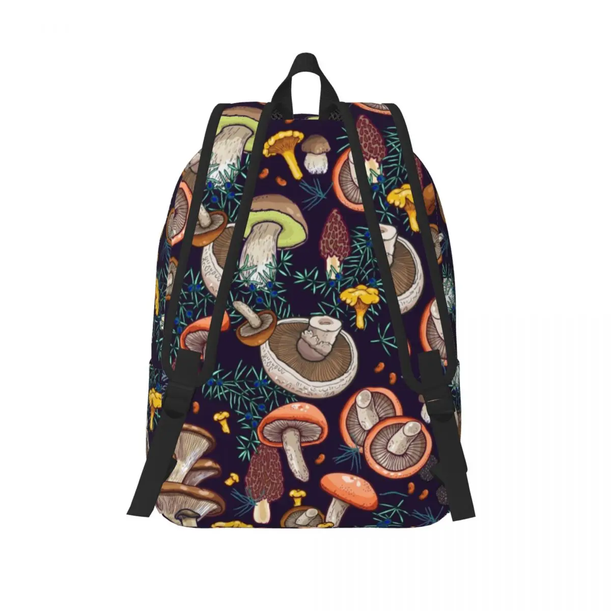 Dark Dream Forest Mushroom zaino elementare High College School Student Bookbag uomo donna Daypack Outdoor