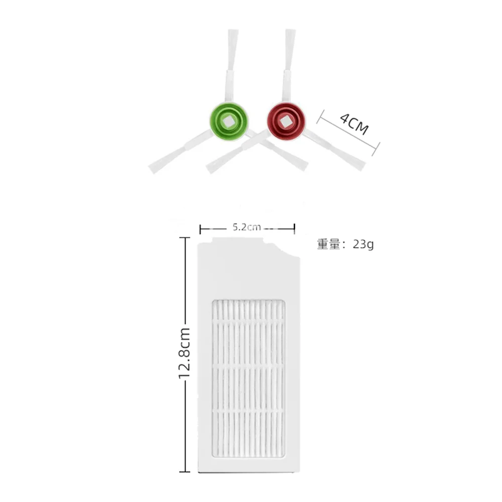 交換用メインブラシサイドブラシフィルターキット-ecovacs-buddy-掃除機用-洗えるフィルターアクセサリーセット