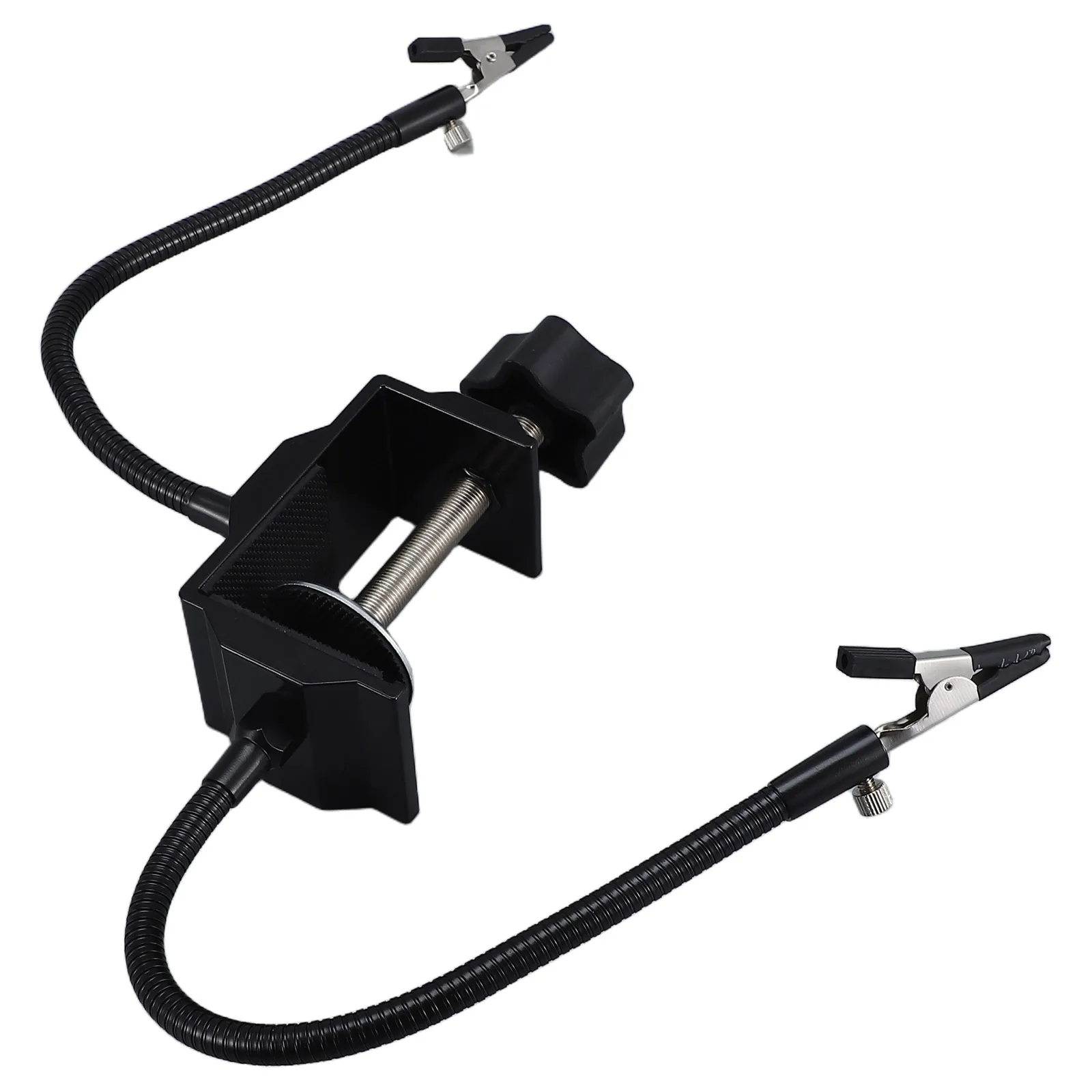 

Soldering Iron Rack Durable Alloy Easy Install Weld Tools Soldering Station Accessories Black Helping Hands Metal Shelf