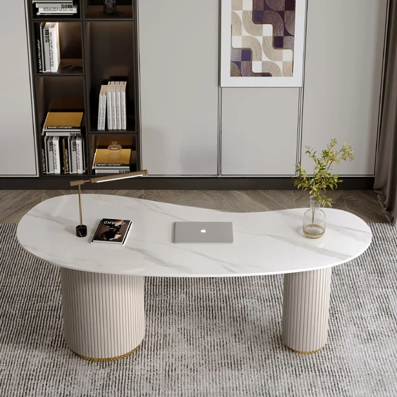 Motion Desk Office Desks Table Bureaux Furniture Modern Room White Computer Offices Tables Home Work Auxiliary Economic Luxury