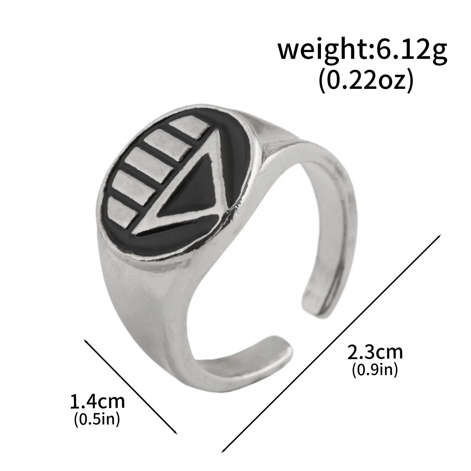2026 Neuer Green Lantern Corps Ring Anime Peripherie John Stewart Ring Verstellbarer Offener Ring Cosplay Requisiten Ring Spielzeugsammlung Geschenk – Detail 12
