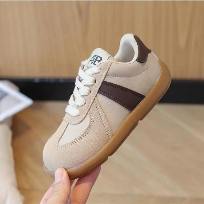 Children's sports shoes 2024 autumn new style girls' casual shoes boys' fashionable soft soled board shoes size 26-35