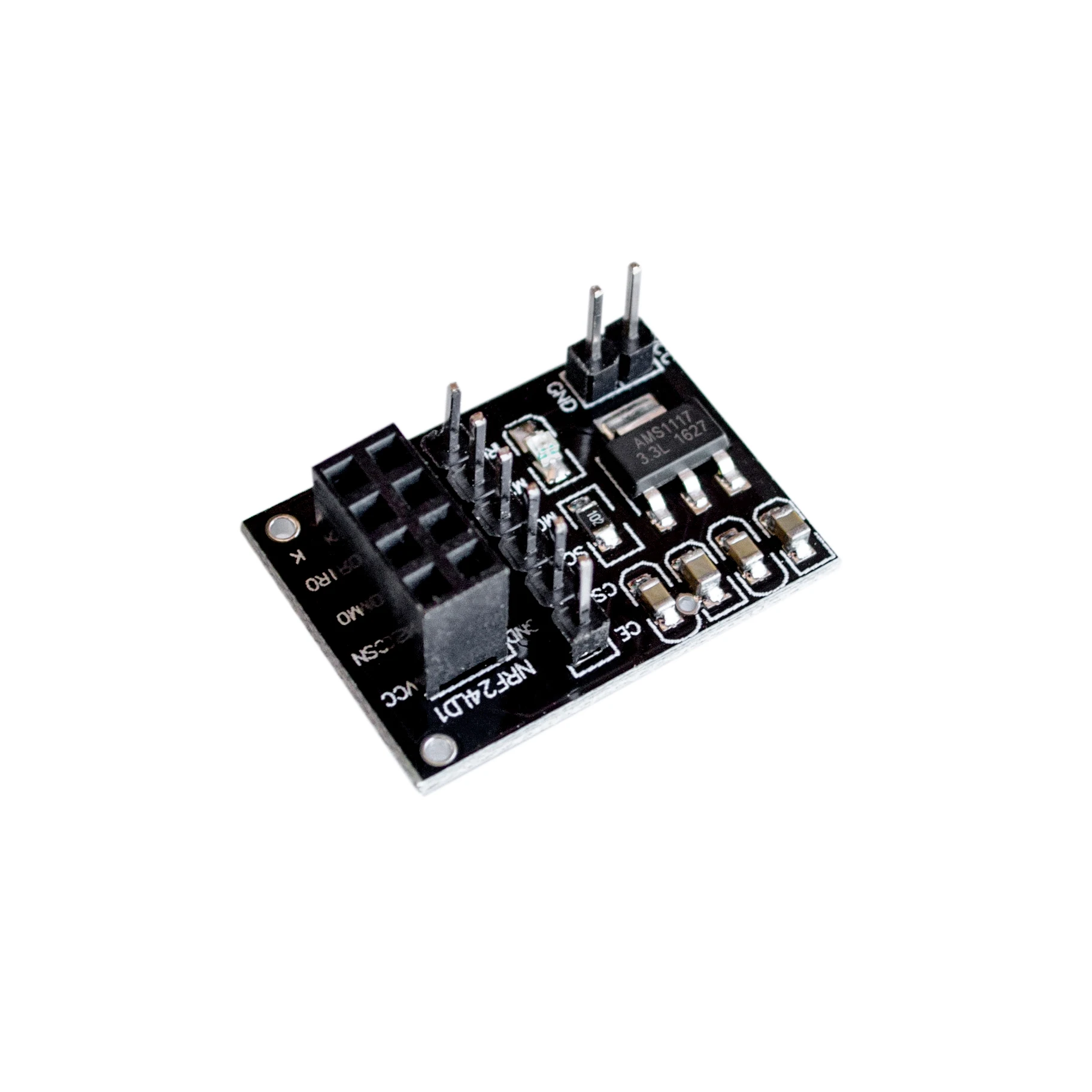 10pcs/lot New Socket Adapter plate Board for 8Pin NRF24L01 Wireless Transceive module 51