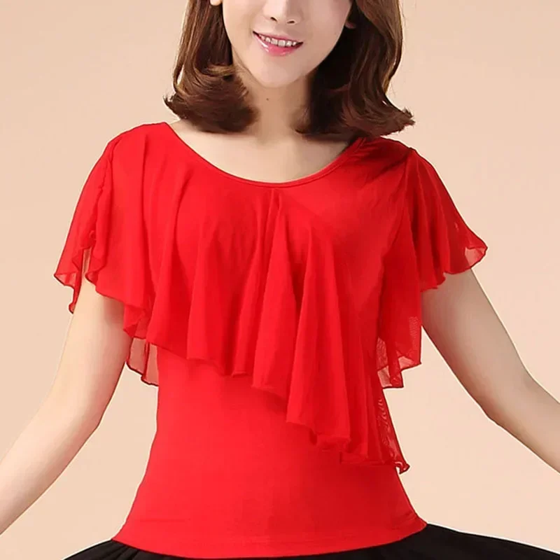 

Стильная свободная асимметричная блузка с оборками, женская одежда, новинка лета 2023, повседневные пуловеры большого размера, рубашка нестандартной формы