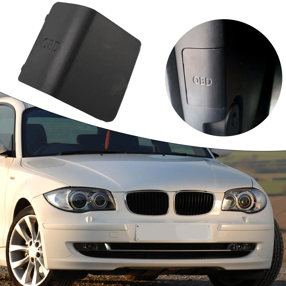 

Black/Beige OBD Decorative Panel Cover Plate Auto Diagnostic Plug Cover For BMW E81 E82 E87 E88 1 Series LHD OBD Plug Trim