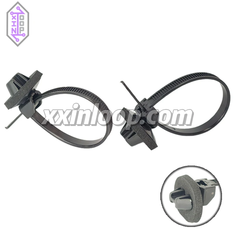 

126-00287 1-Piece Fixing Tie with Arrowhead & Disc T60XSOSSFT7x12-E-MD 202mm PA66HS for Ø1.5-25mm Bundle 7.0×12.0mm Oval Hole