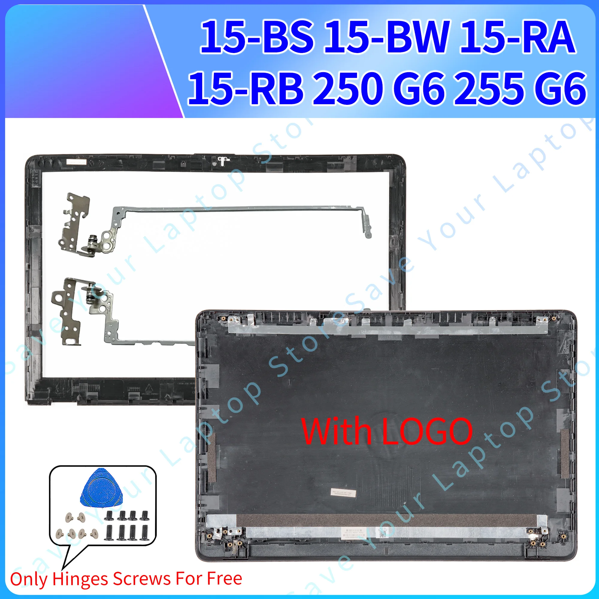 

NEW Laptop Case For 15-BS 15-BW 15-RA 15-RB 250 G6 255 G6 LCD Back Cover/Front Bezel/Hinges