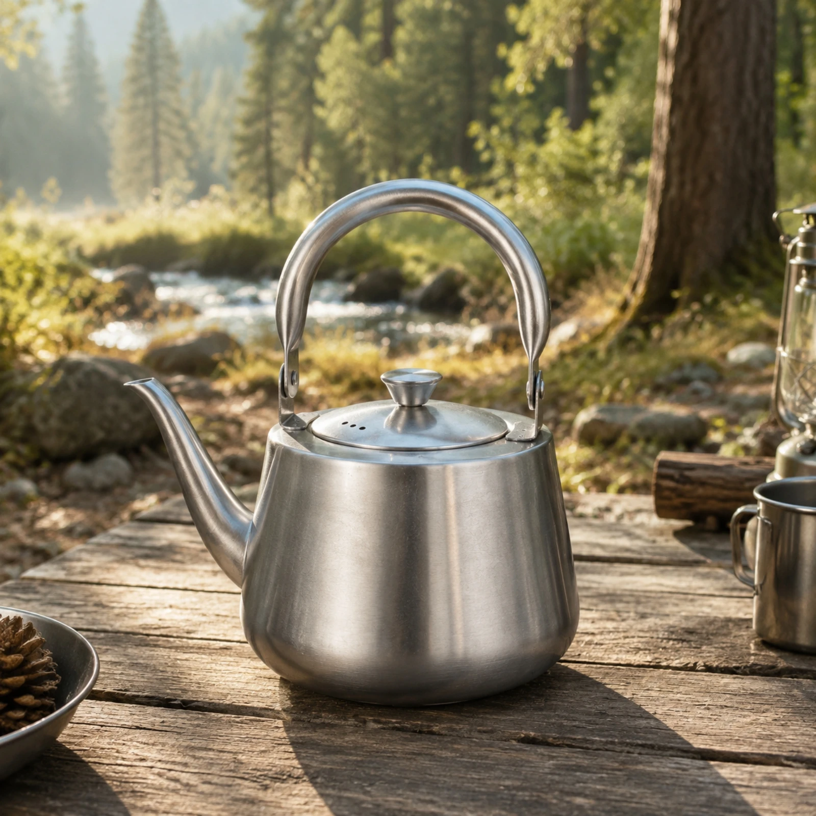 Retro-Style Tea Kettle Vintage Tea Kettle with Filter Long-Lasting Heat-Resistant for Café Owners, Hospitality Settings