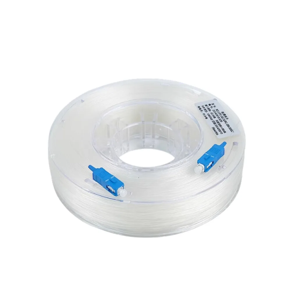 SC UPC kryty przezroczysty kabel światłowodowy 10-100M G657A2 niewidoczny 0,9mm jednomodowy zworka jednordzeniowa — zdjęcie produktu 7