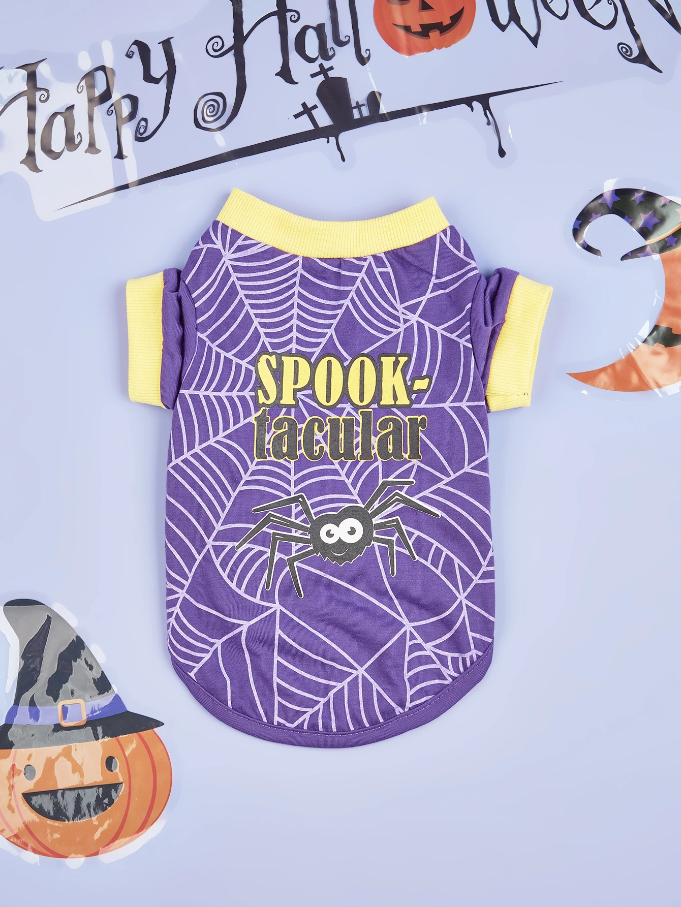 Hund Halloween Shirt Haustier gedruckt T-Shirt Katze Kostüm Spinne Geist Teufel Monster Haustier Halloween Kleidung Halloween Kostüm Hund Shirt