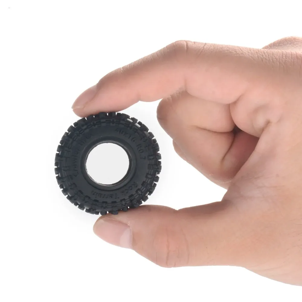 PYFORE Diameter 40 Axial 1/30 SCX30 0.7-inch Tire Leather Tire Ascent-32 Remote Control Car Replacement Parts