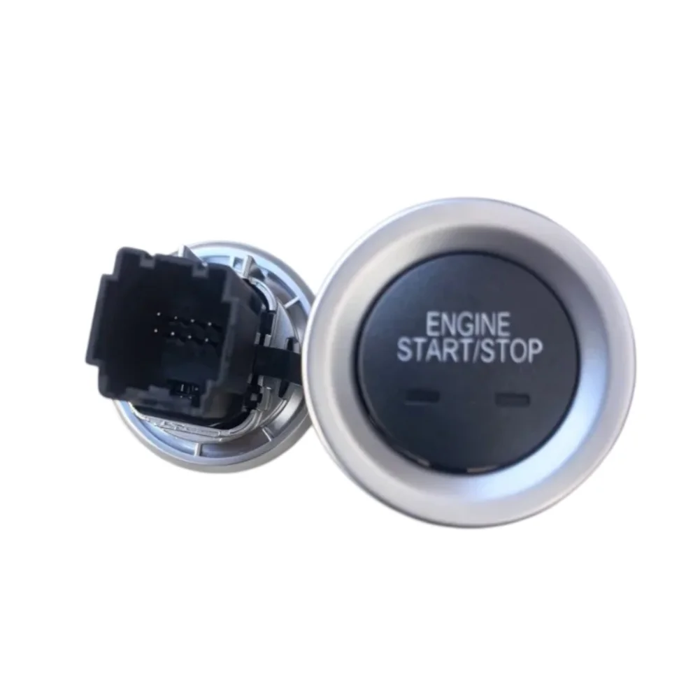 For Buick For Gl8 2009-2016 Ignition Button Switch 9040996 Engine Start Switch ABS Black Includes Spring Bracket