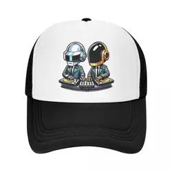 Daft Punk Mesh Baseball Cap Unisex Hip-Hop Trucker Hat Hats Breathable Snapback Caps Fishing Hat High Quality Trucker Hats
