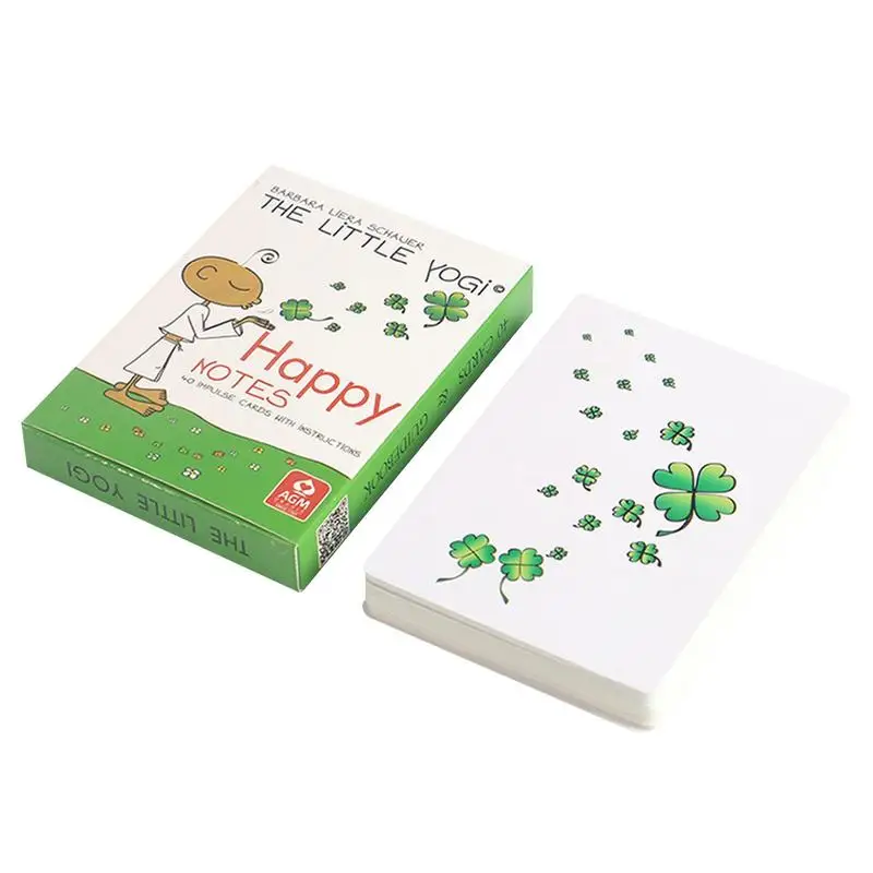 The Little Yogi Happy Notes Oracle 40 Cards Fortune Telling Game Family Party Board Game Fate Divination Deck Card Game