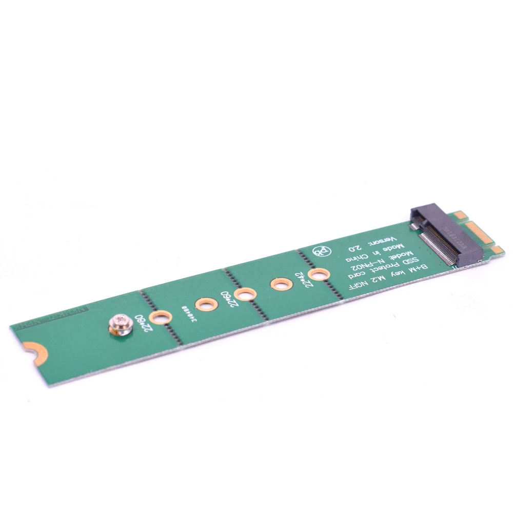 NGFF B + M Placa extensora de llave M.2 SSD herramienta de prueba de tarjeta de protección PCI-E 2 carril B + M Key 2242 2260 2280 adaptador de extensión macho a hembra