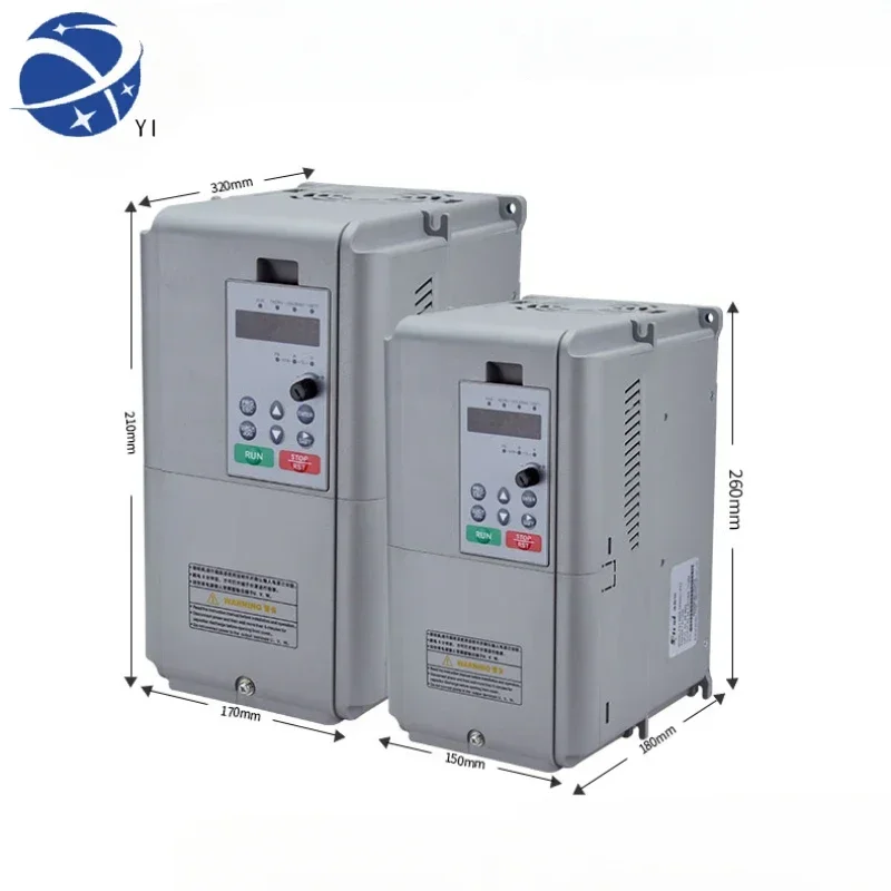 YYHCHigh performance AC drive 220V 380V 1.5KW 2.2KKW 3.7KW 5.5KW 7.5KW 11KW variable frequency driver 3 phase converter