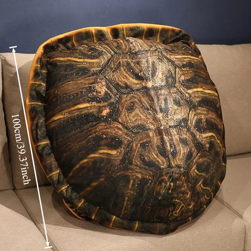 100cm Large Wearable Turtle Shell Plush Toy Funny Novelty Stuffed Doll Cosplay Prop for Festival Party Gift