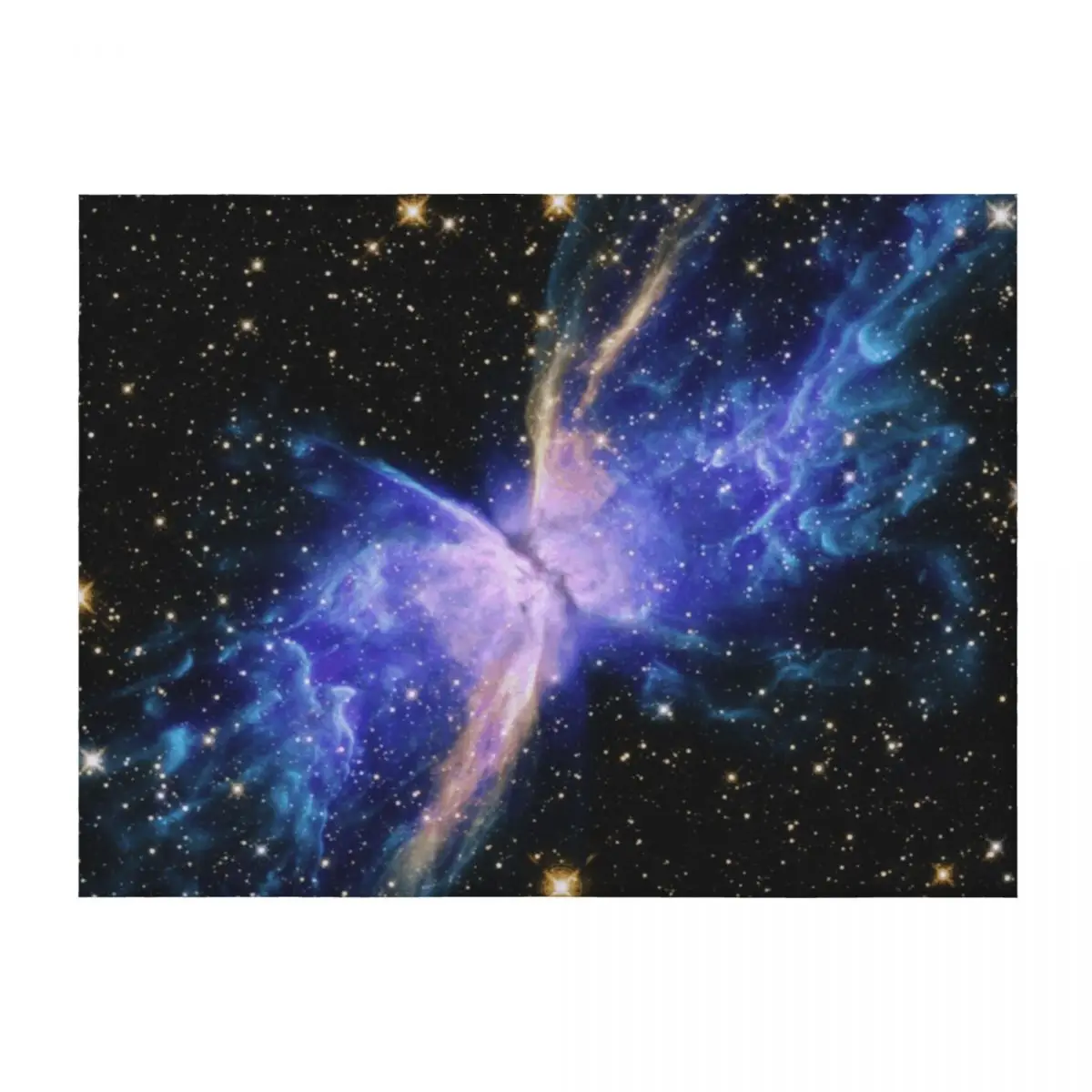 

NEBULA - NEBULA BUTTERFLY IN THE GALAXY Throw Blanket Shaggy bed plaid Soft Plush Plaid for babies Blankets