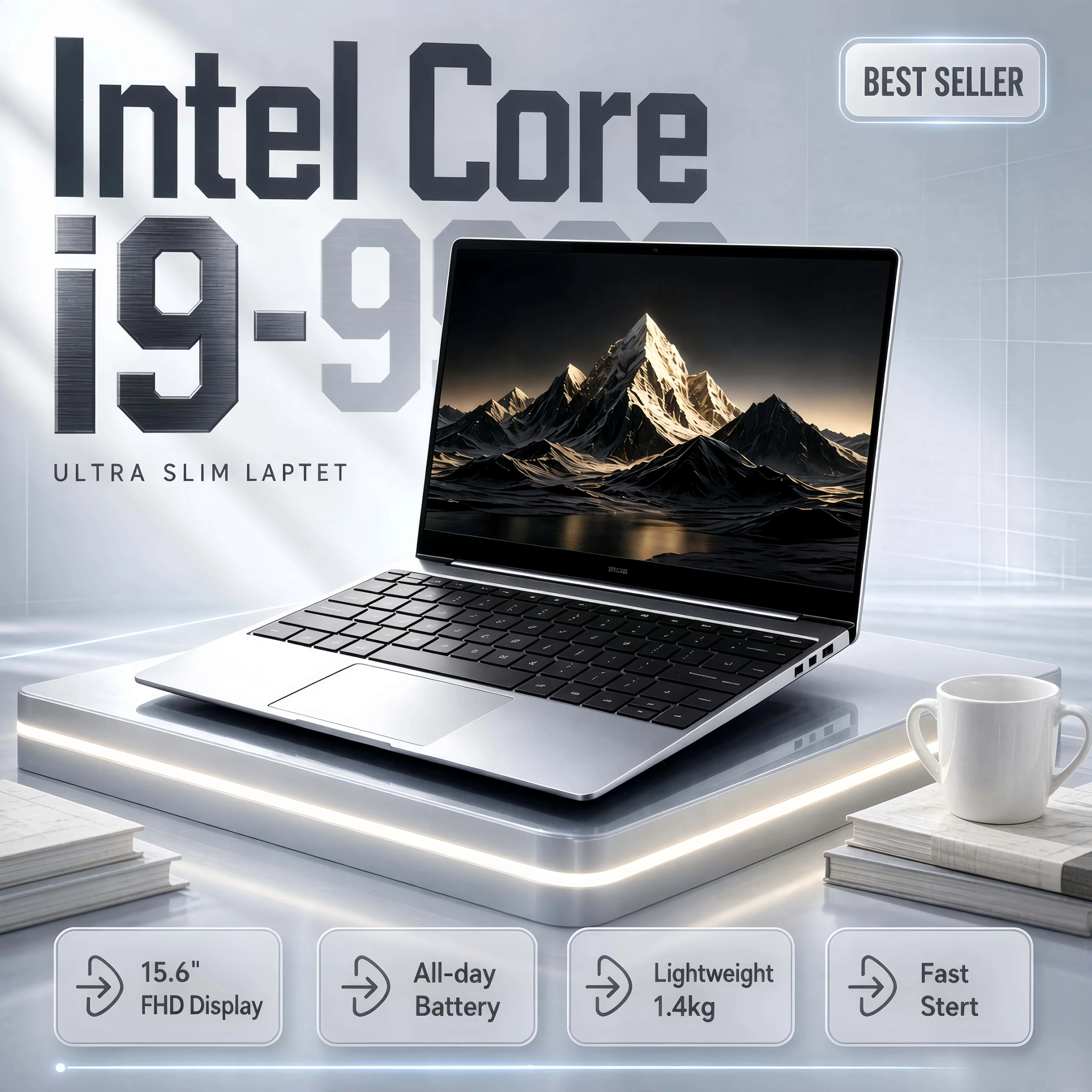 Gaming Notebook Intel Core i9 9900 15.6-Inch IPS, 32GB RAM, 2TB SSD, 1920x1080, Ultra Slim, Workstation, Study, Office. Pro New