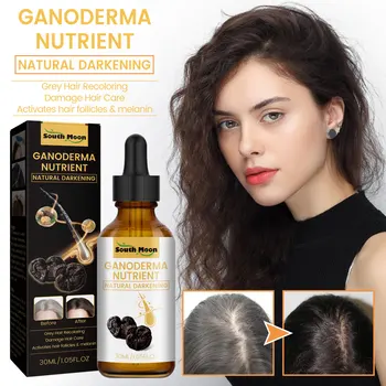Ganoderma Lucidum negro, líquido para el cabello, limpieza del cuero cabelludo, suciedad, previene la caída del cabello, fortalece las raíces del cabello, nutre el folículos del cabello, esencia para el cuidado