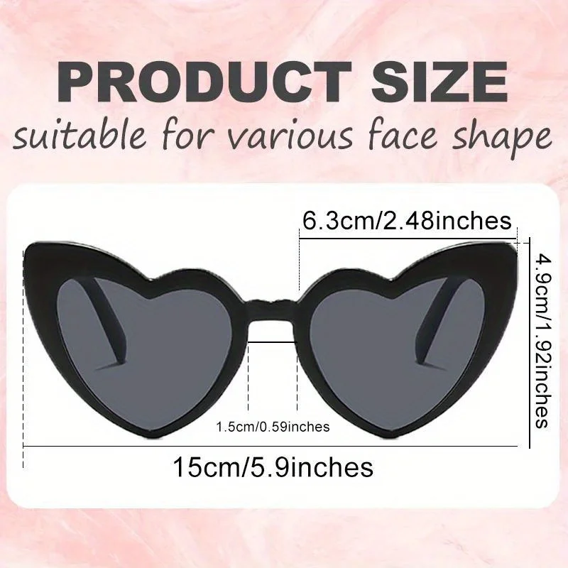 Bachelorette Party Heart Shaped Sunglasses Wedding Bridal Shower Decor Hen  Supplies Bride To Be Bridesmaid Gift Glasses