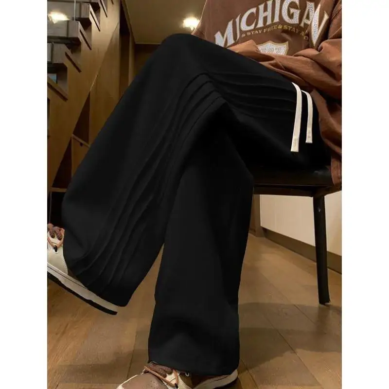 

Men's Casual Pants Straight Leg High Waist Neutral G Other Material 00% High Waist B 683 New Cross-Border Sle