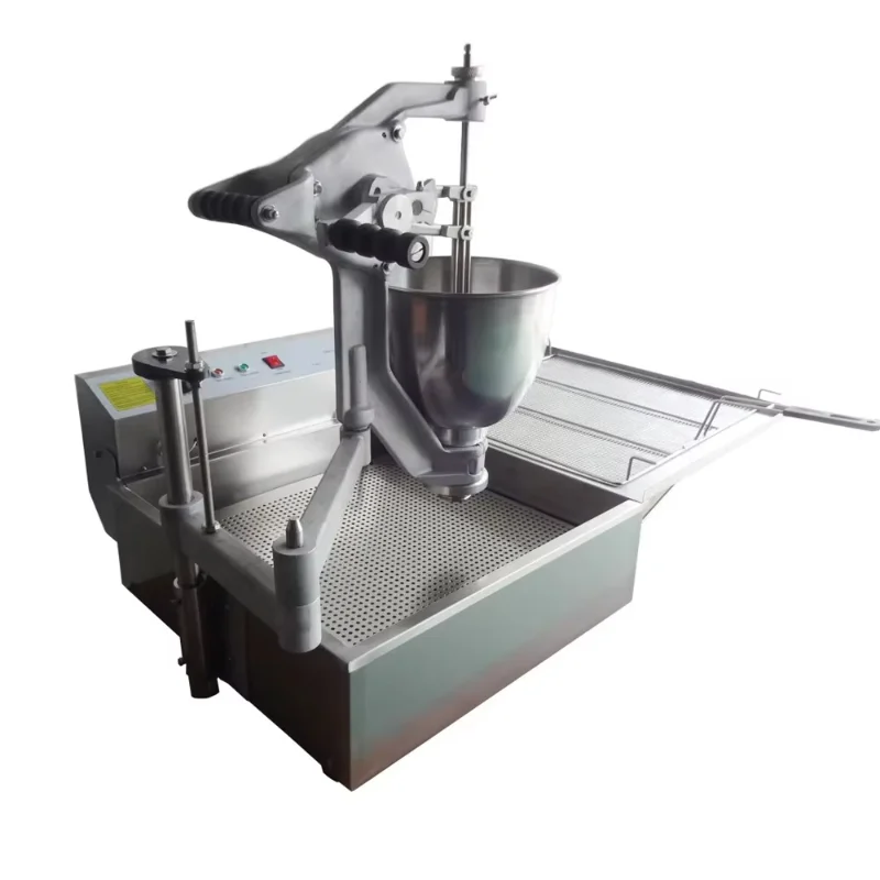 Commercial 3 Types Donut Maker Electric 3000W Semi Automatic Cake Doughnut Maker Could Produce Waveform/Round/Spherical