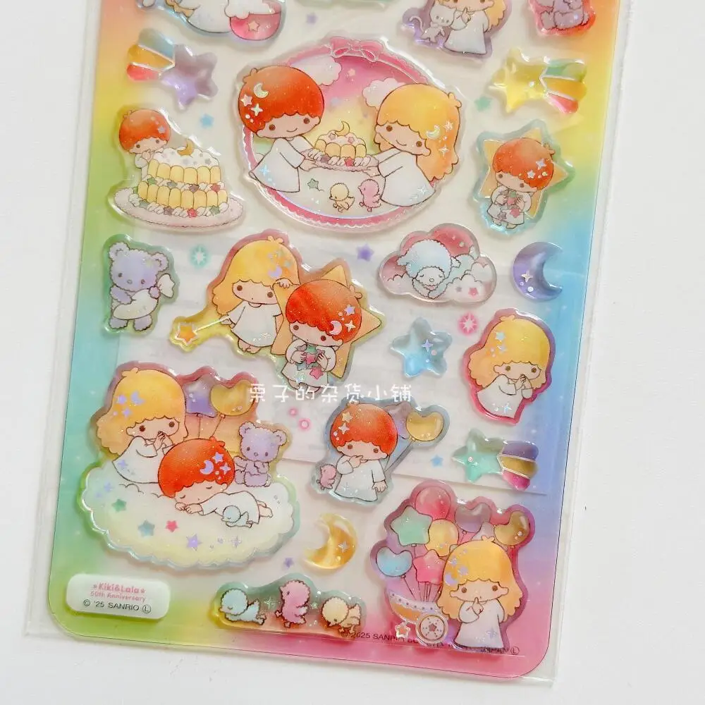 سانريو ليتل توين ستارز الحلو حلم ستار بريق ثلاثية الأبعاد ملصق اليدوية ملصق اللعب جراب هاتف لوح التزلج DIY الديكور الإبداعي #3