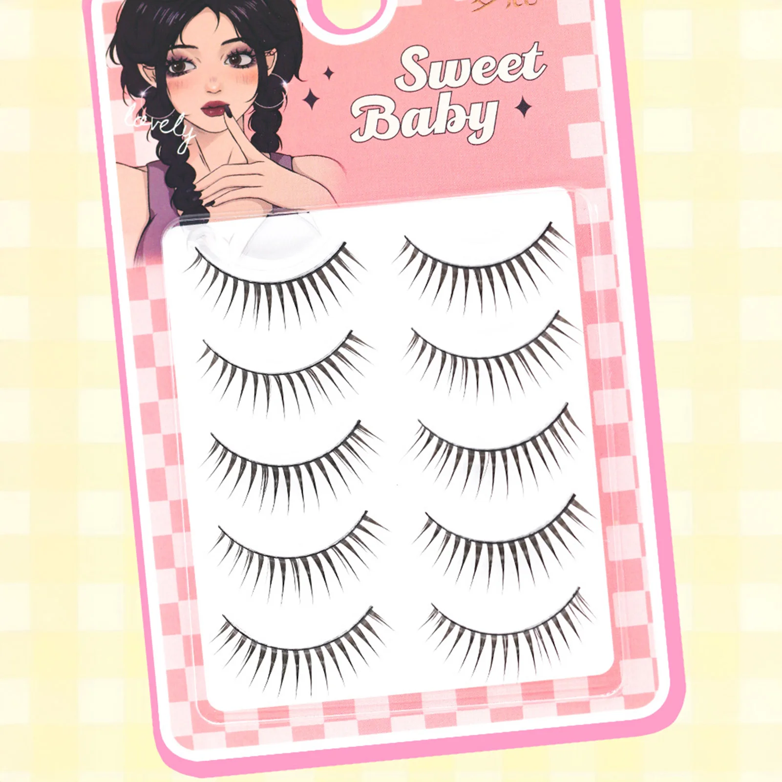 Japanse Stijl Valse Wimpers Een Stuk Strip Wimpers Natuurlijke Zachte Piekerige Lash Extension Manga Wimpers Voor Dagelijkse Make-up