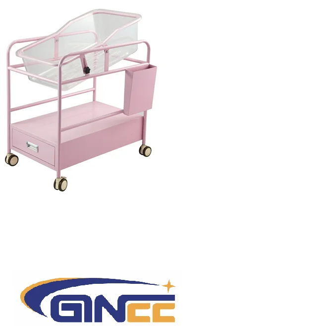 Infant Hospital Bed Comfortable Baby Crib with Detachable Guardrail for Medical Nursery Use