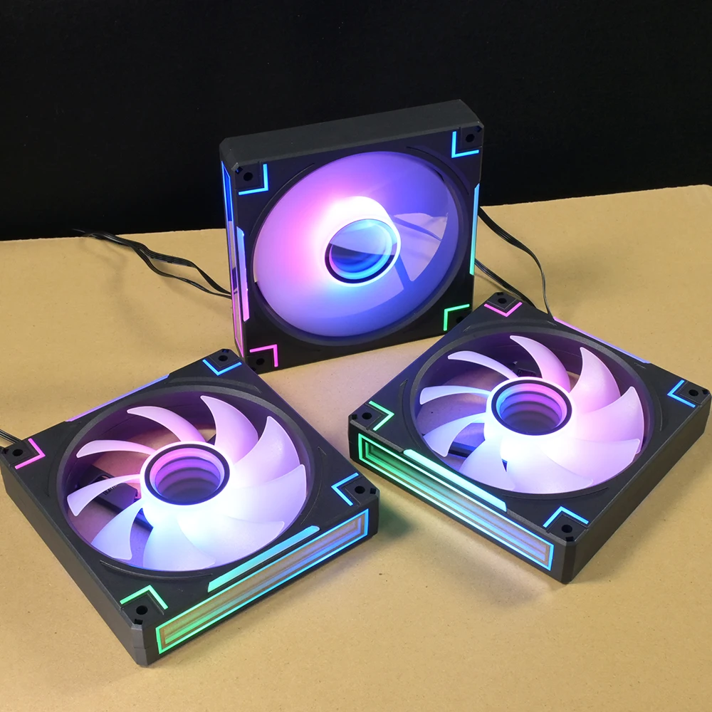 

Корпусный вентилятор ARGB 120 мм, зеркало Infinity 5 В, 3 контакта, 12 В, ШИМ, 4 контакта, цветной охлаждающий вентилятор со светящимися лопастями для игрового ПК