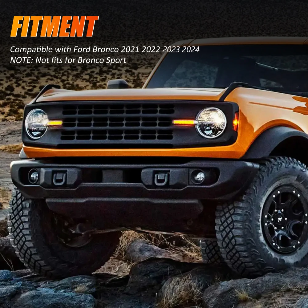 A-Pillar Light Bar Mounting Brackets Offroad Lower Windshield Ditch LED Fog Light Holder for Ford Bronco 2021 2022 2023 2024