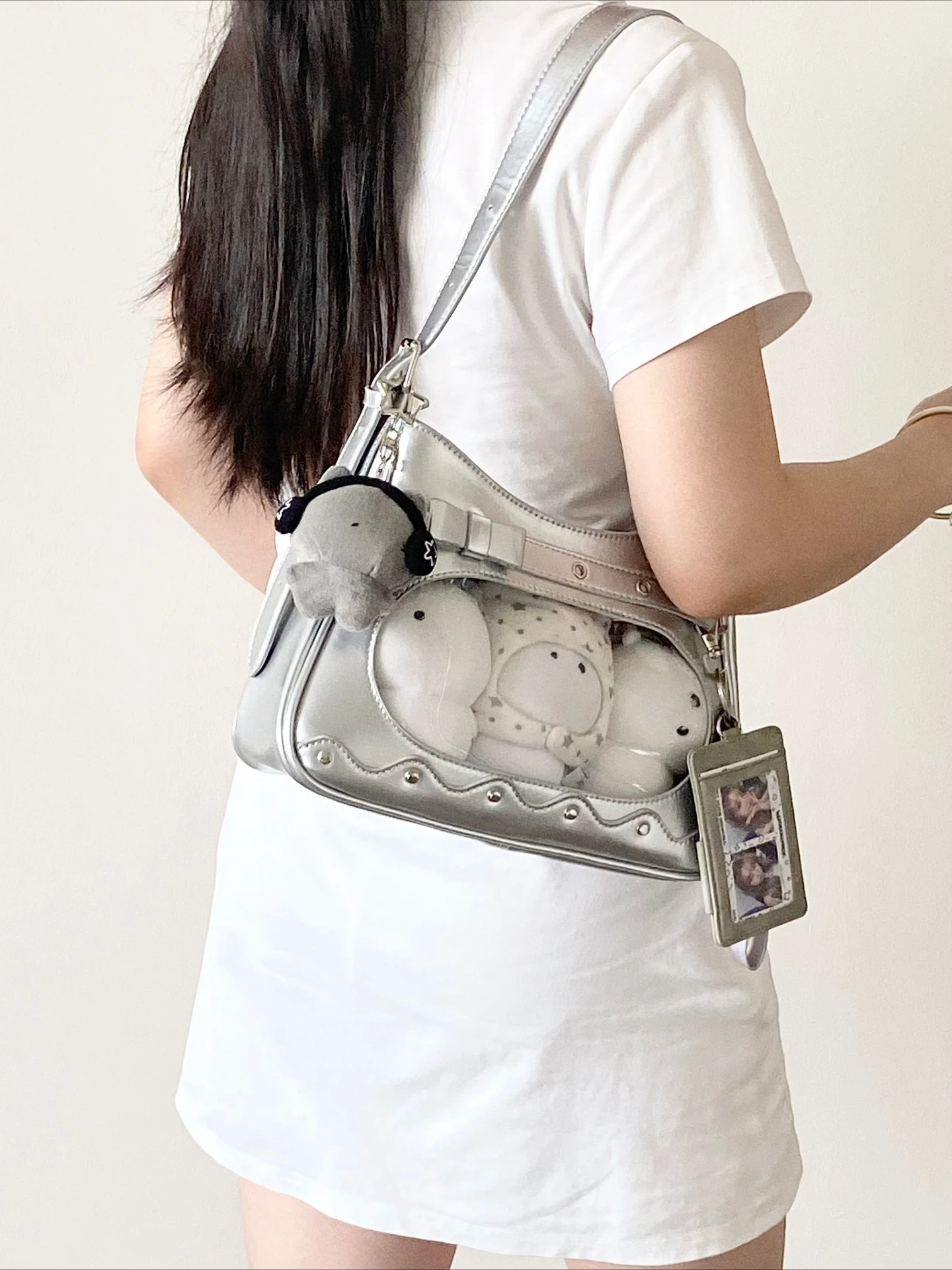 Original Sweet Cute 10cm Double Baby Bag Lta Bag for Girl Going Out Two-dimensional Small Food Capacity Shoulder Messenger Bags