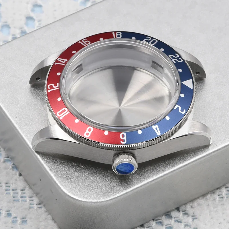 2025 HEIMDALLR GMT ساعة حافظة الفولاذ المقاوم للصدأ 39 مللي متر ساعة الغوص حافظة الياقوت الزجاج مقاوم للماء صالح للحركة التلقائية NH34A