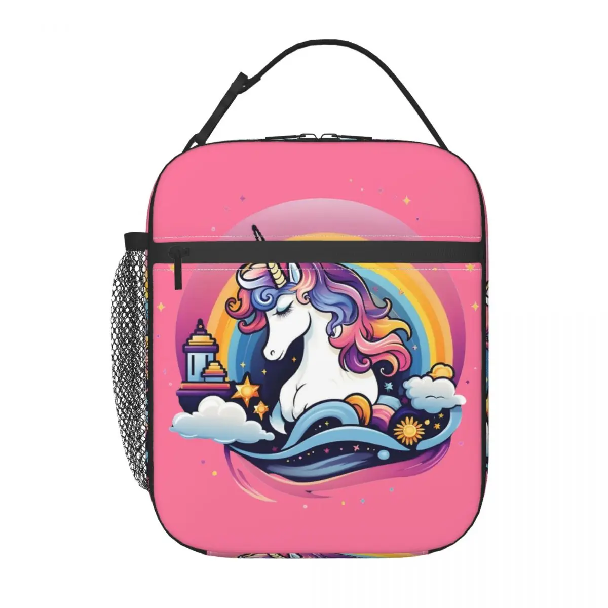 Fantasy Unicorn Dreams Thermal Insulated Lunch Bags for Office Reusable Bento Box Cooler Thermal Food Box