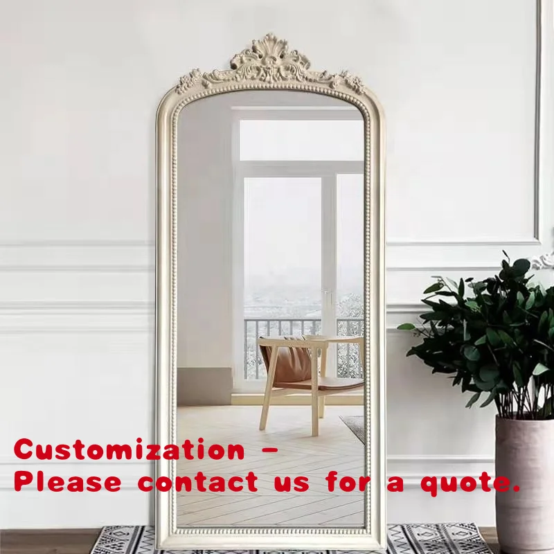 

Customize.Vintage Carved European Style Gold Antique Dressing Mirror Full-Length Large Anniversary Decorative Framed Mirror Mode