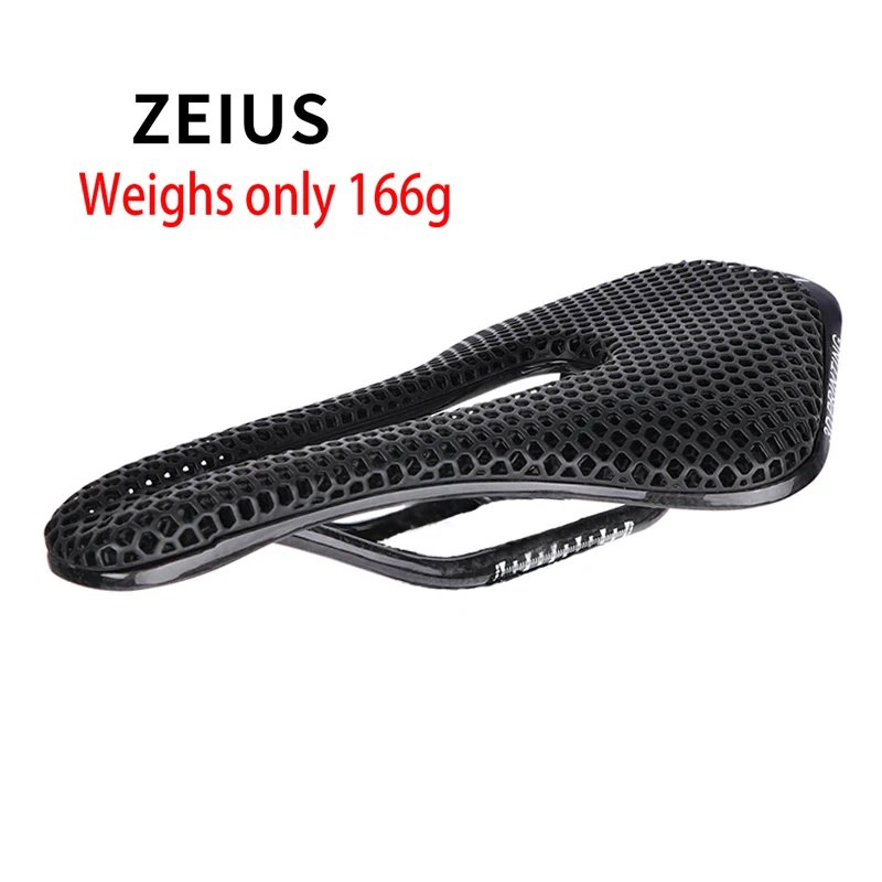 

ZEIUS Bicycle Ultralight 3D Printing Saddle Carbon hollow Fiber Breathable Comfortable Road Bike MTB Cycling Seat Parts