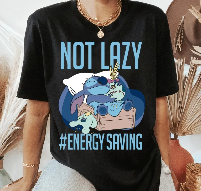 

Disney Лило и Стич Не ленивая энергосберегающая рубашка Стич Рубашка Диснейленд Одинаковая рубашка для всей семьи Волшебное королевство