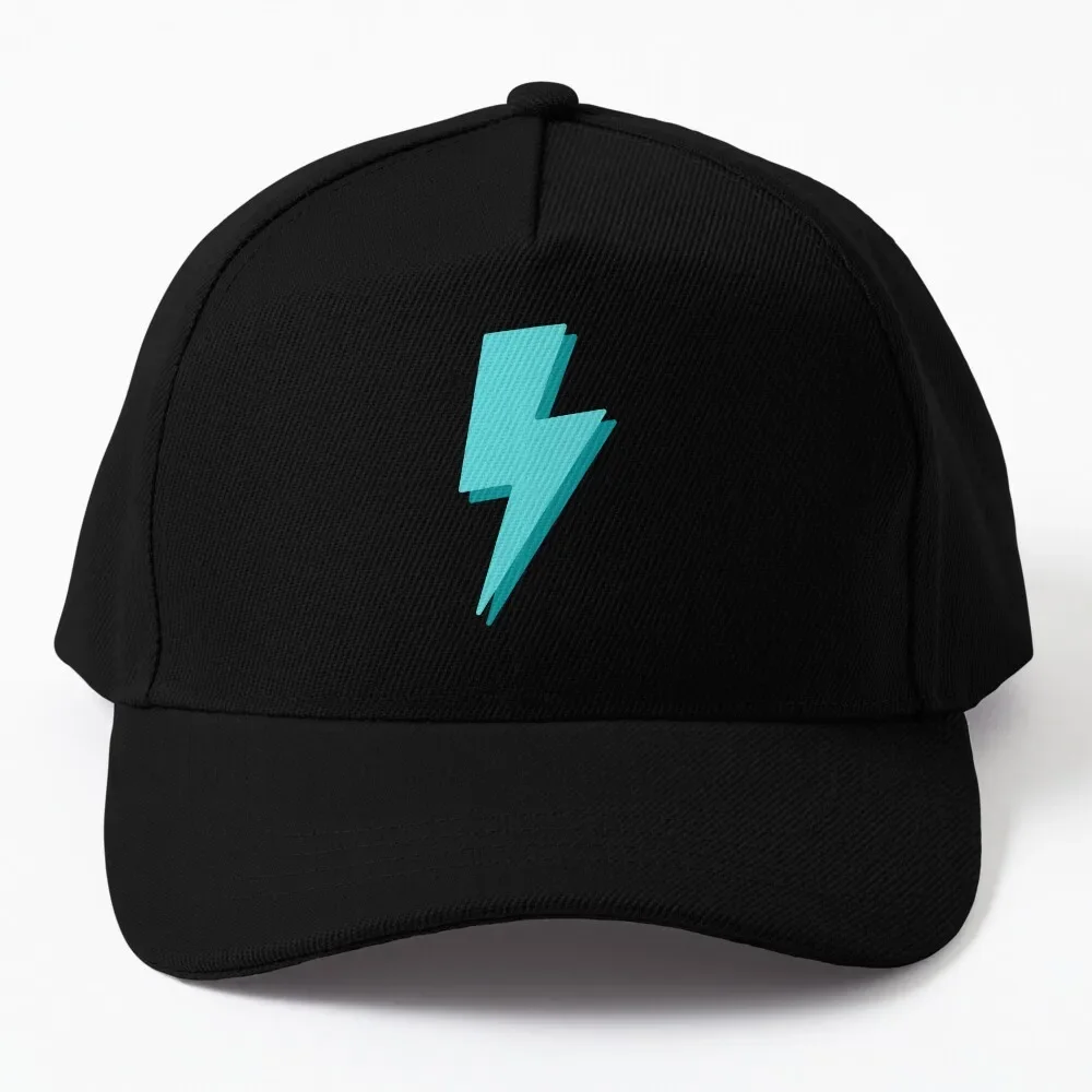 

Teal Lightning Bolt Baseball Cap Golf Wear Thermal Visor Hat For Man Women'S