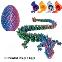 New Chameleon With Dragon Egg Home Decoration Creative Stress Relief 3D Printing Anime Figures Full Set of Gifts 3d Printed Toys