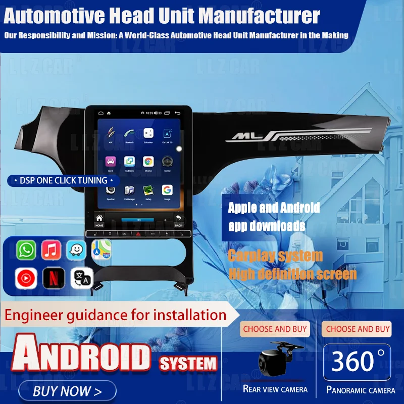 

Car Radio For Mercedes Benz GL(X166)/ML(W166) 2012 - 2015 Multimedia Player Wireless Carplay Android Auto Autoradio Stereo GPS