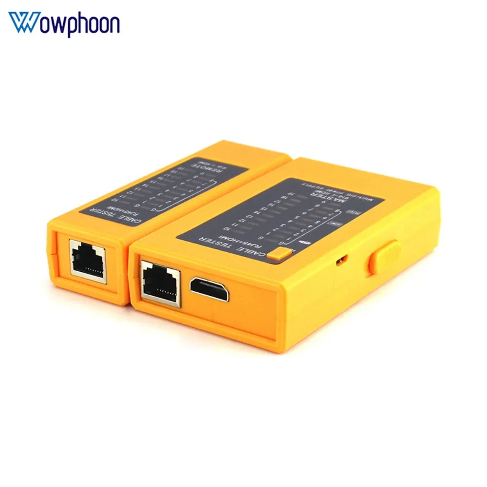 RJ45 and HDMI HD Cable Tester LAN Cable Tester Networking Tool RJ11 Multifunction Network Wire Line Finder Cable Test Customized