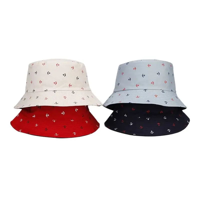 2023 Four Seasons Cotton Cartoon Print Bucket Hat Fisherman Hat Outdoor Travel Sun Cap For Men And Women 167