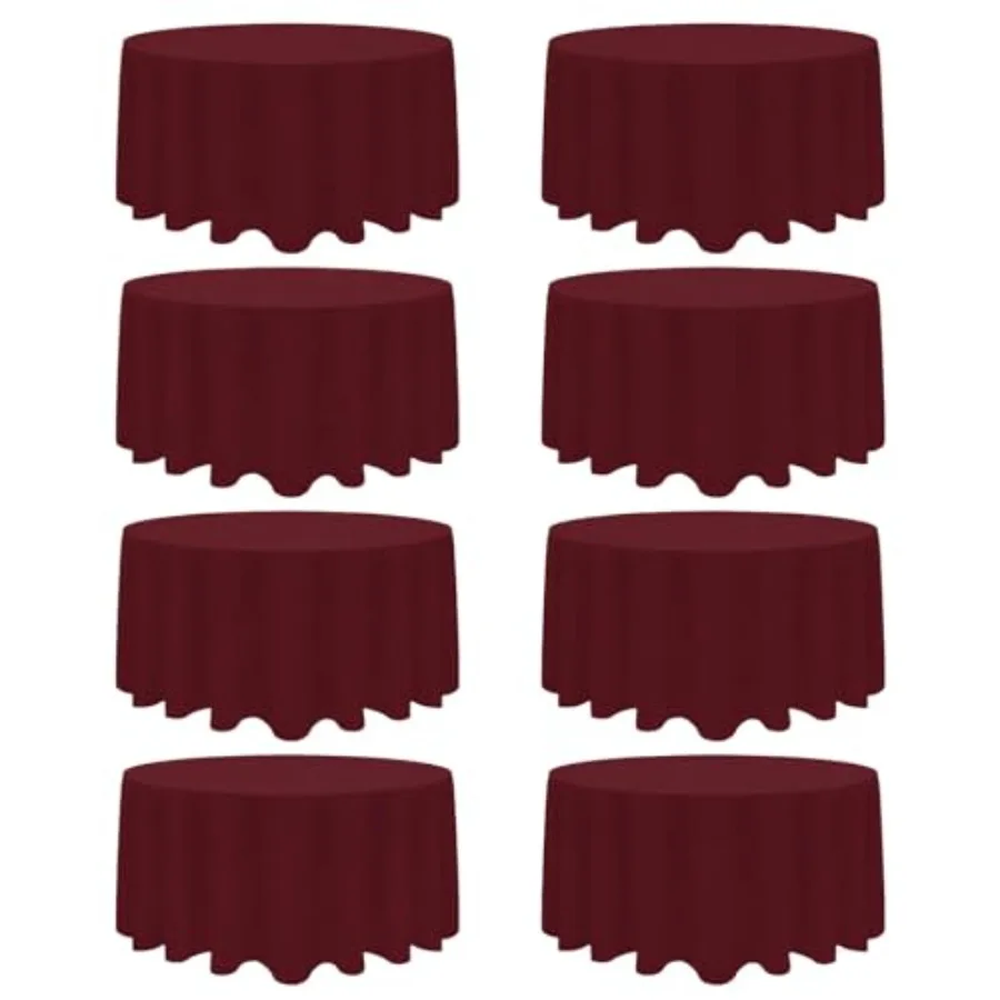 

Набор из 8 штук: многоразовые, моющиеся, немнущиеся скатерти из ткани для праздничных фуршетов, свадеб и банкетов