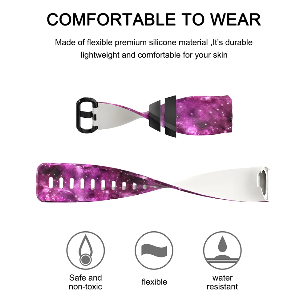 Sport Strap For Fitbit Charge 4 Smart Watch Band Silicone Replacement Strap For Fitbit Charge 4 Wristband For Fitbit Charge 4