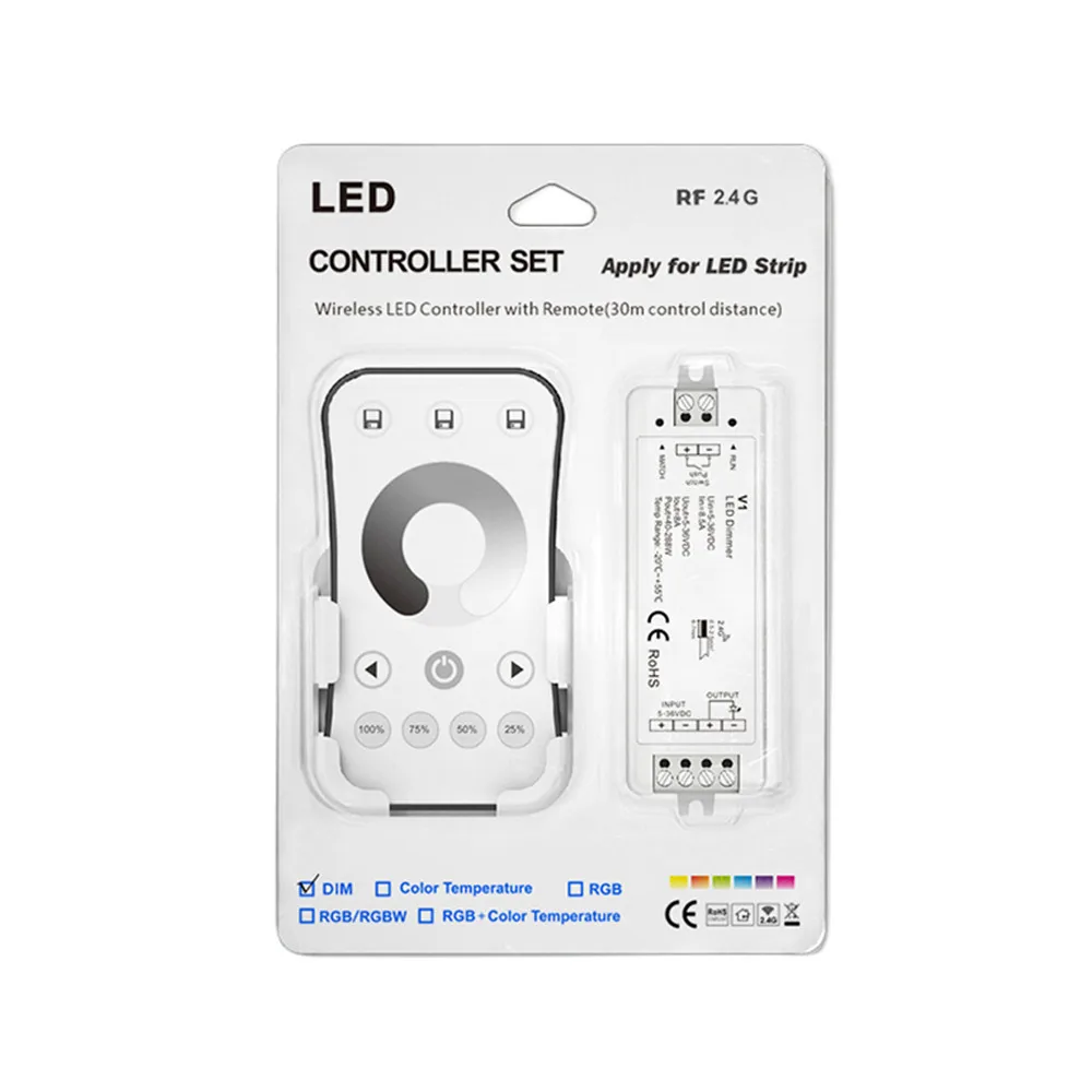 Skydance V1 V1-L V1-K V1-H 2.4G LED Dimmer Controller 1/3/4 canali Dimmer WiFi RF Touch CV Controller per striscia Led singola