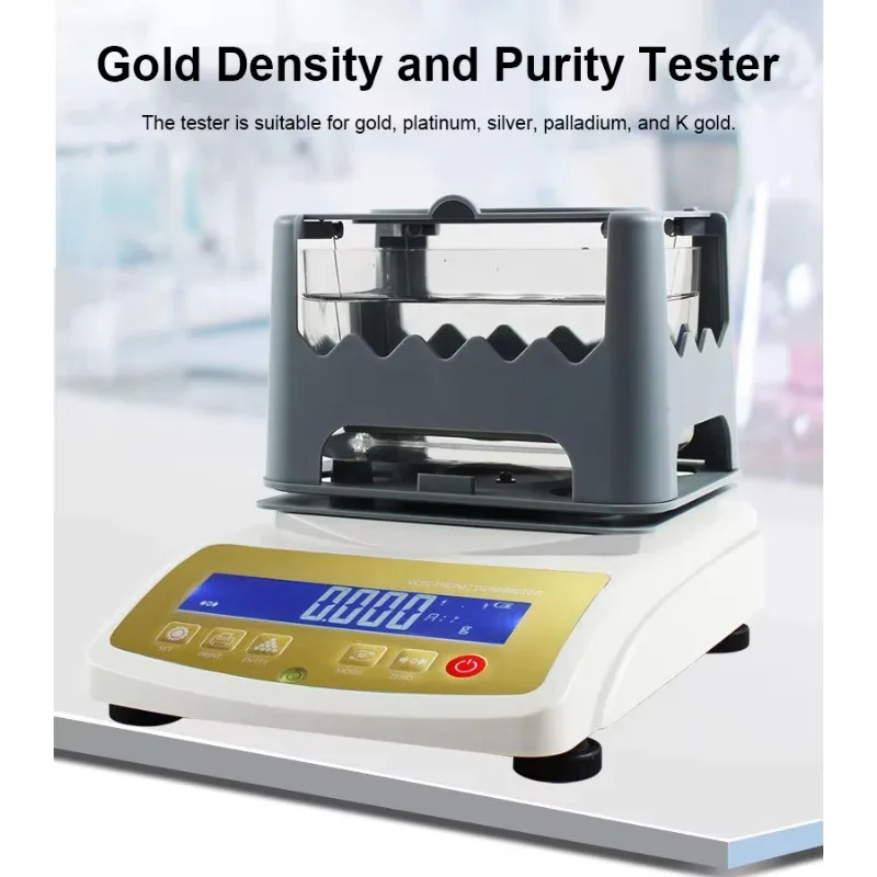 New MDJ-1200K 1200g Electronic Densimeter Gold Purity Tester Density Tester for Platinum and Palladium