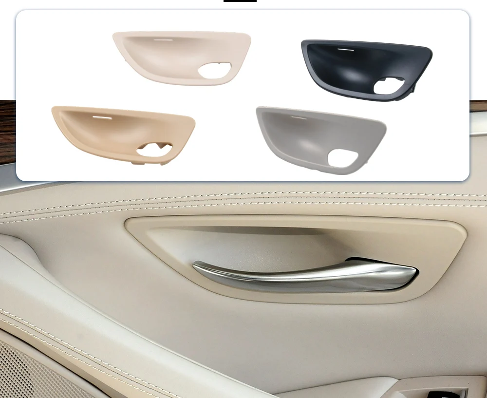2PCS/4PCS Car Door Handle Bowl Trim With Ambient Light Interior Pull Handle Cover For BMW 5 Series F10 F11 2010-2015 520i 523i