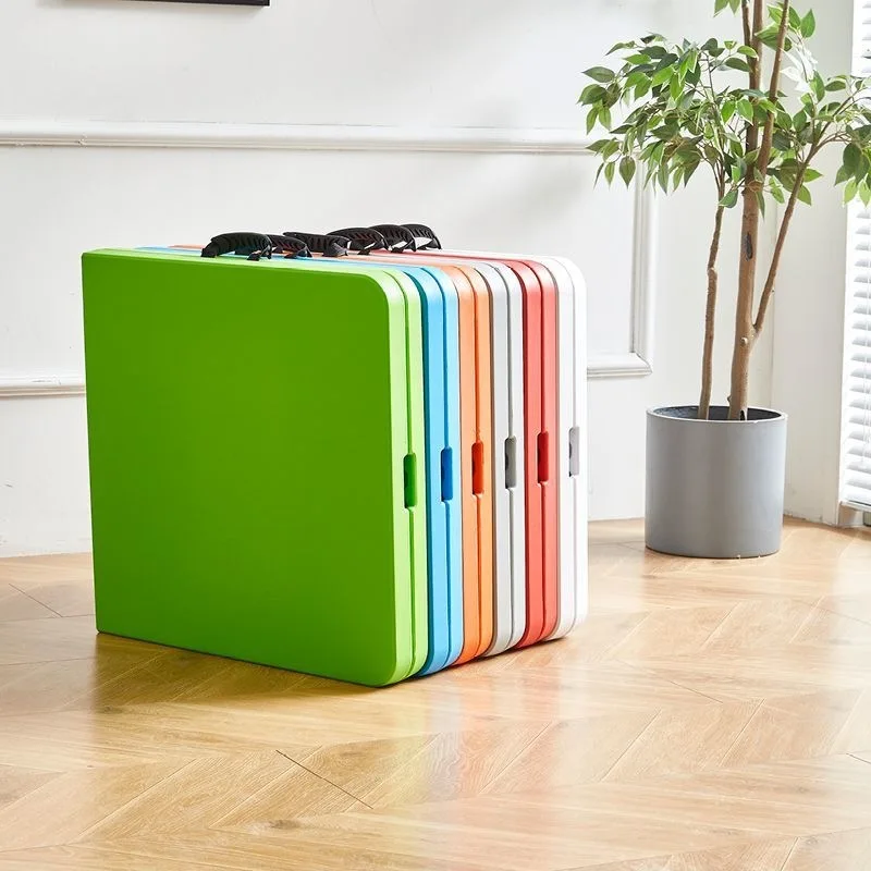 Folding table Height outdoor picnic Simple plastic Household simple portable study table Modern