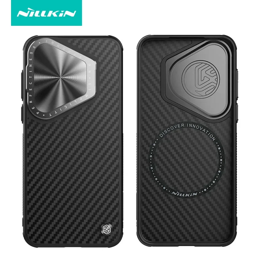 Nillkin Matte Magsafe Armor for Huawei Pura 70 Pro Plus Case Real Genuine Aramid Carbond Fiber Metal Camera Bracket Holder Cover